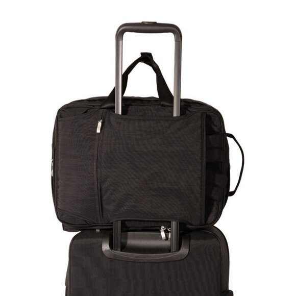 Brand New w/Tags Baggallini Black Snap & Go Modular Travel Backpack Bag Tote - Picture 14 of 16